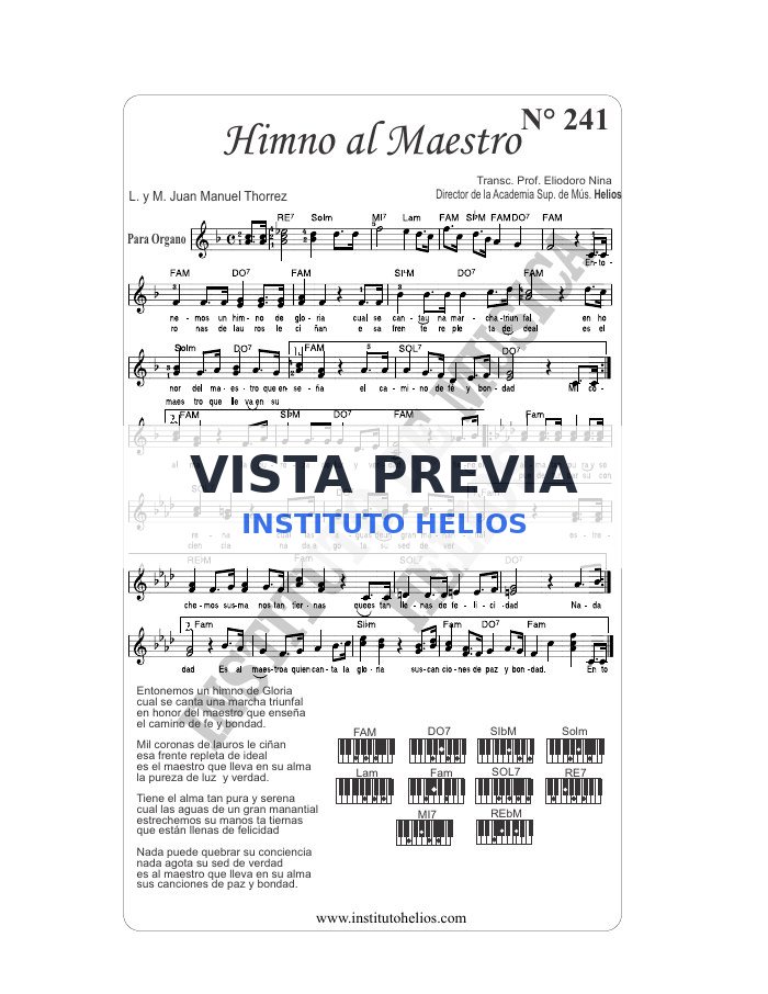 Vista previa de Himno al Maestro